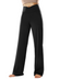 YR Wide Leg Yoga Pants for Women, Crossover High Waisted Lounge Pants with Pockets, Black